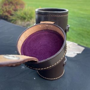 Leica leather lens case - long